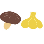 きのこ＆大蒜　Garlic & mushrooms